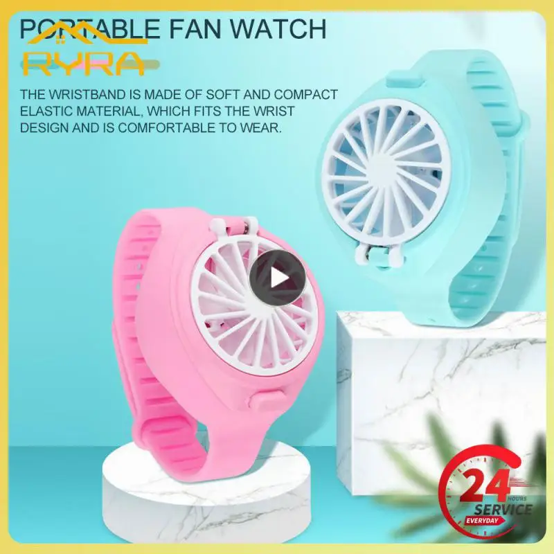 Cooling Fan Watch Shape Portable Wrist Strap Mini Fan