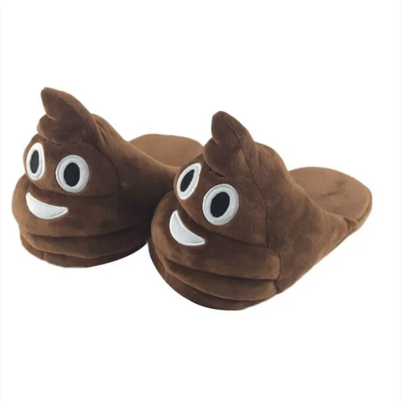 Whoholl Cute Funny Winter Shoes Women Slippers Unisex Brown Fashion Plush Female Indoors Slippers Home Warm Ladies