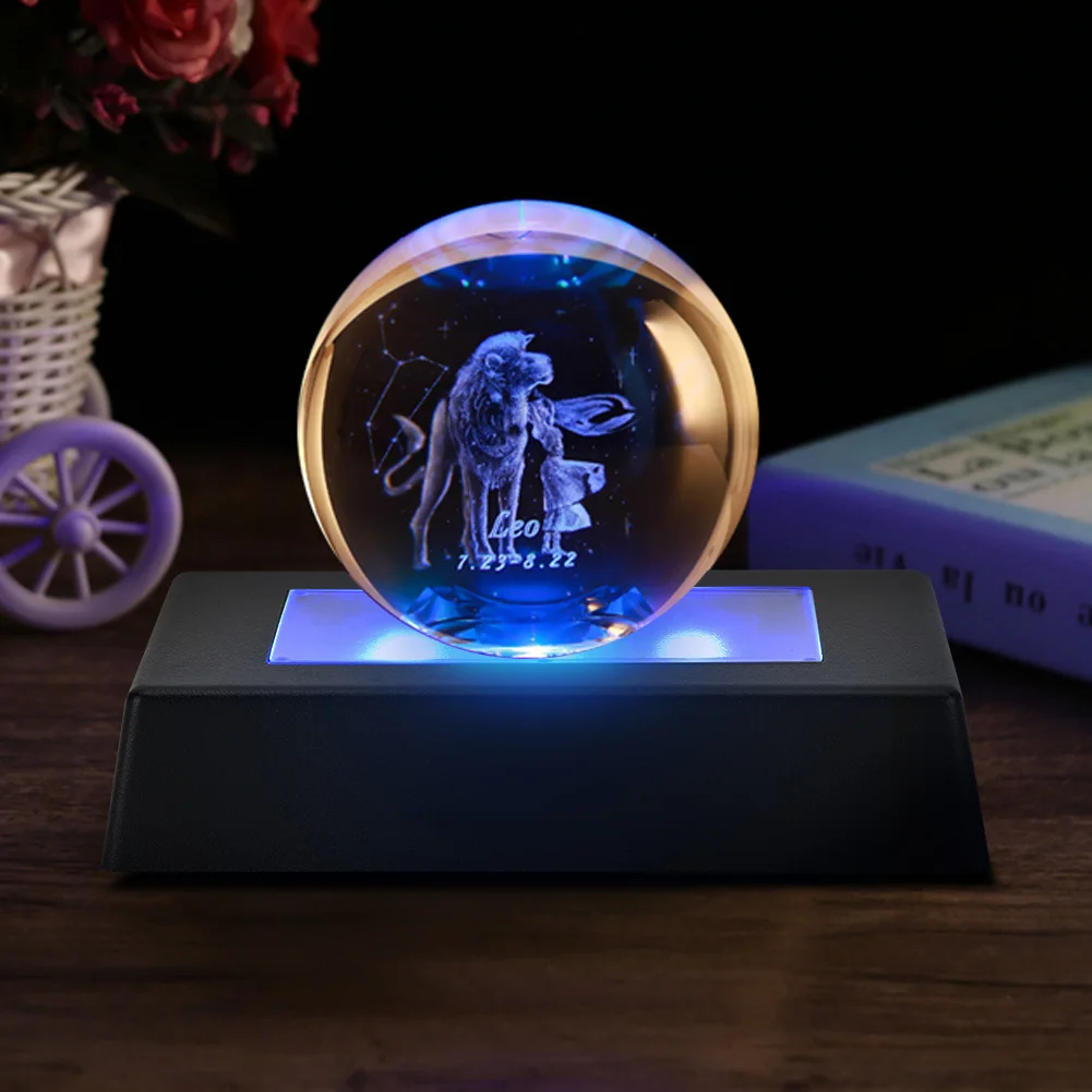 Base Luminosa LED Per Cristallo 7 Colori Con Cavo USB - Supporto Illuminato Per Statuette E Gioielli