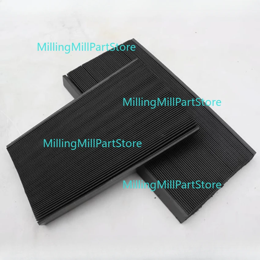Hot CNC Milling Machine Flexible Guard Dust Cloth Protective Flat Accordion 130-300mm Bellows Dust Cover Tool 1.5M*15mm