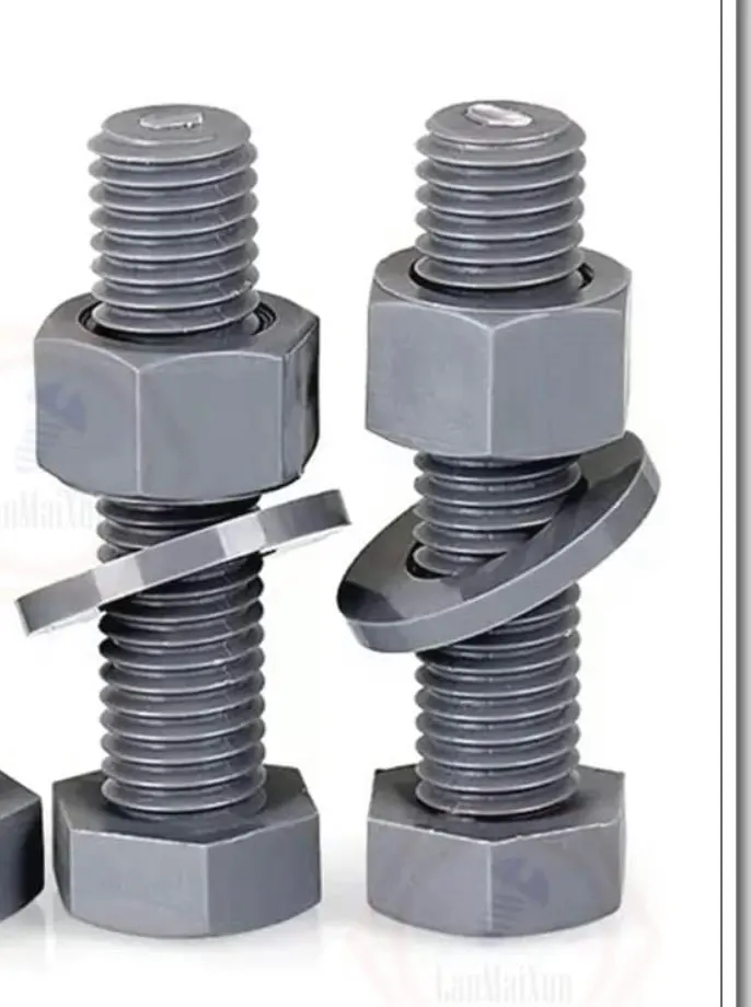 50Pcs M14x65mm 50Pcs Nut 50Pcs Washers PVC nylon bolts screw external hex plastic bolt screws