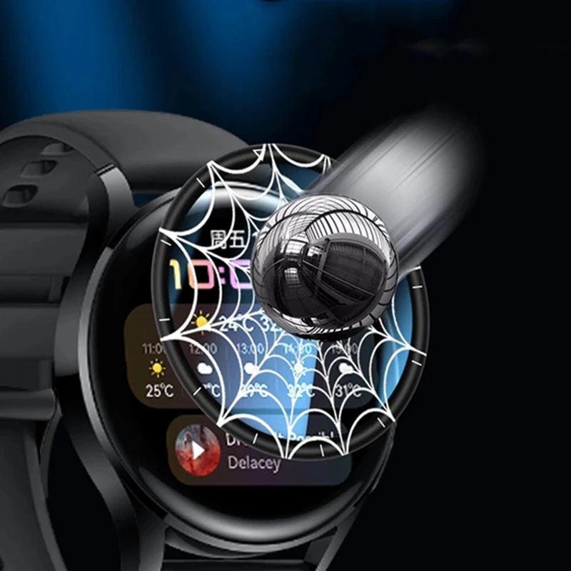 1/2PCS  3D Curved Tempered Glass For Huawei watch 3 Full Cover Screen Protector Film for huawei watch3/3pro Protective Glass