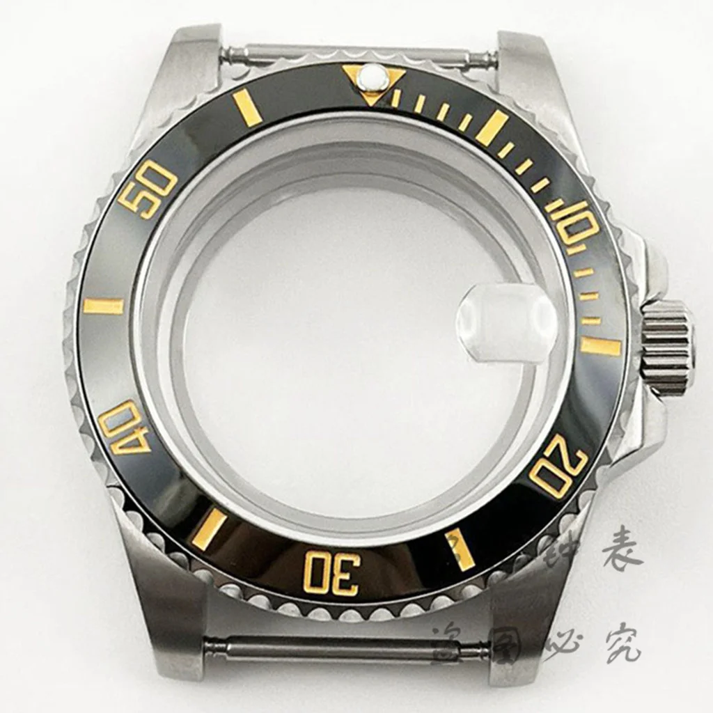 Deep Blue Bezel 40MM Diver Watch Case with Waterproof Sapphire Crystal