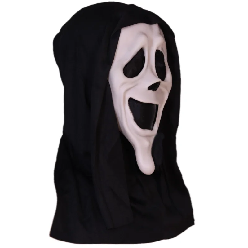 Halloween Ghostface Maske,Geist Scream Maske,Scream Maske Für Kinder Erwachsene,Ghost Face Maske 2024,Latex Adult Ghost Face Mask,Gruselige Schrei Maske,für Karneval, Fasching, Halloween (1 Stück