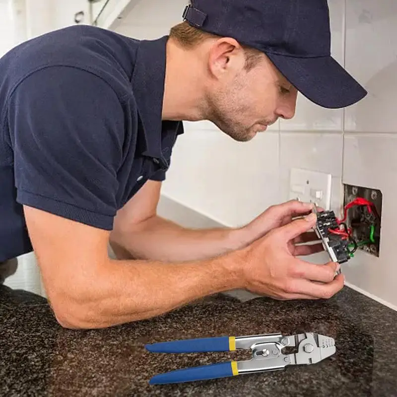 Crimping Pliers Professional Ratcheting Wire Terminal Crimper Heat Shrink Connectors Wire Stripper Wiring Tools Multi-Function