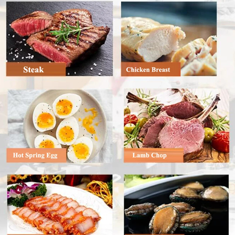 Stainless Steel Sous Vide Cooker Machine 6L Tank Hot Spring Egg Cooking Machine Whole Tank Even Heated Sous Vide Cooker Machie 6