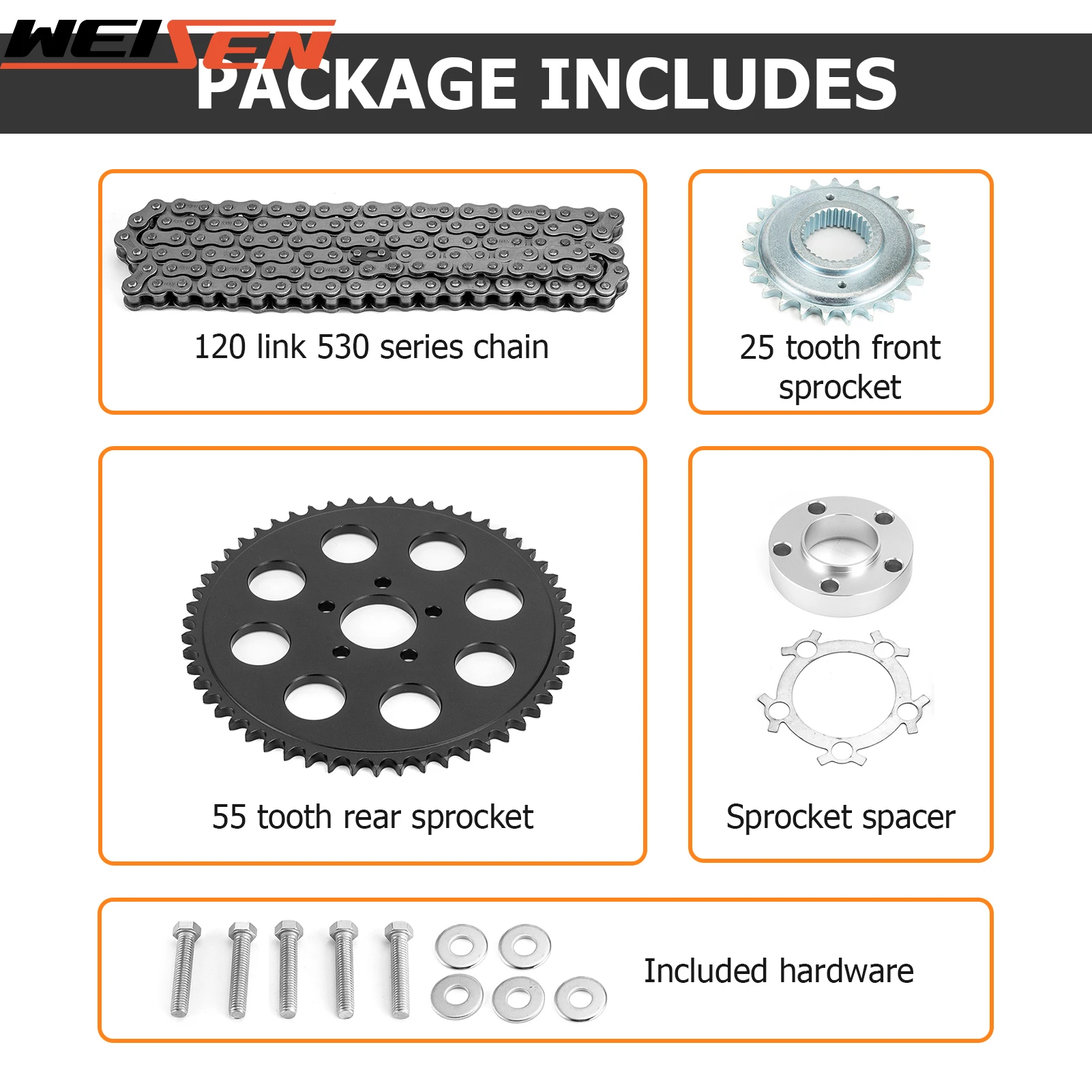 Motorcycle Chain Drive Conversion Kit Rear Front Sprocket for 2006- Harley-Davidson Dyna Twin CAM SUPER GLIDE、STREET BOB