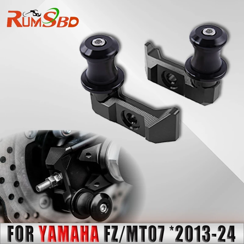 For Yamaha FZ07 MT07 Rear Wheel Slider Stand Up 14-2018 2019 2020 2021 ...