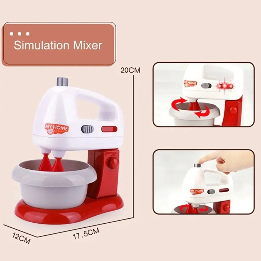 Kitchen Appliances Toys Toy Kitchen Set for Kids Play Kitchen Doll House Accessories Blender Coffee Maker Machine Mixer Toaster - 6