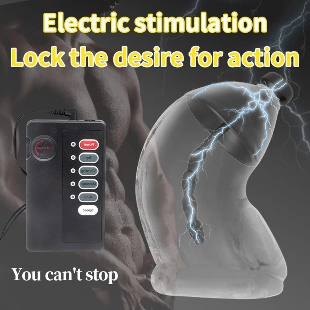 18+ Adults electro shock penis ring electric cock cage urethra pulse anal butt plug Estim nipple sucker clamps adults sex toys electro sex toys electric sex toys