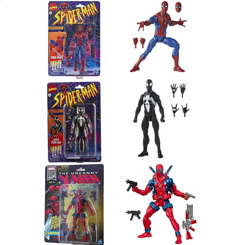 Marvel Legends Spiderman Infinite Doppelganger Spider Man Mysterio Hydro Man Spider Woman Baf Uomo Fuso Acton Figure Dolls Toys