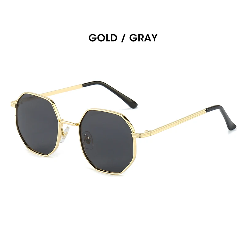 LM Hexagon Small Sunglasses Women Men Polarized Vintage Driving Glasses Fashion Metal Frame Eyewear UV400 oculos de sol_voghion.com