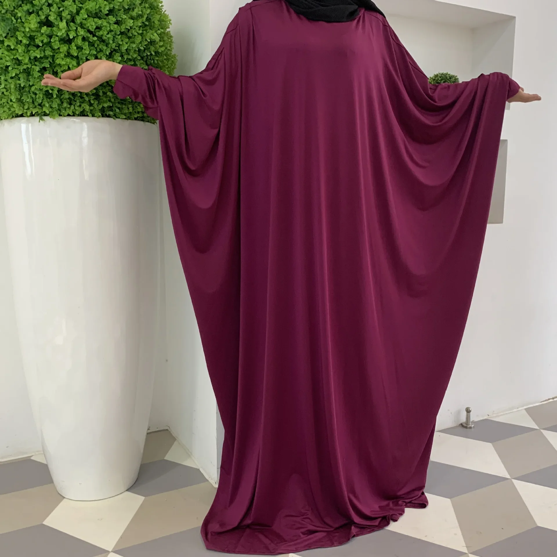 Eid Hooded Women Dress Muslim Prayer Garment Jilbab Abaya Long Khimar Overhead Ramadan Gown Abayas Islam Clothes Niqab Djellaba