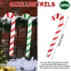 12Pcs Christmas Inflatable Candy Canes Stick Balloons New Year Christmas Holiday Decorations Candy Canes Toy for Outdoor Party 4
