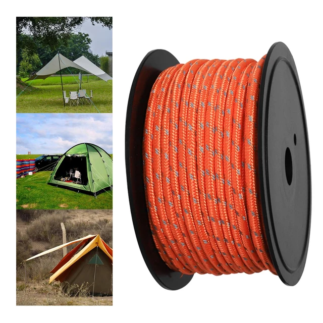 Reflective Paracord 30M Cord Strands 6mm Tent Rope Camping Survival  Accesorios Warning Parachute Line Hiking Canopy Lanyard - AliExpress
