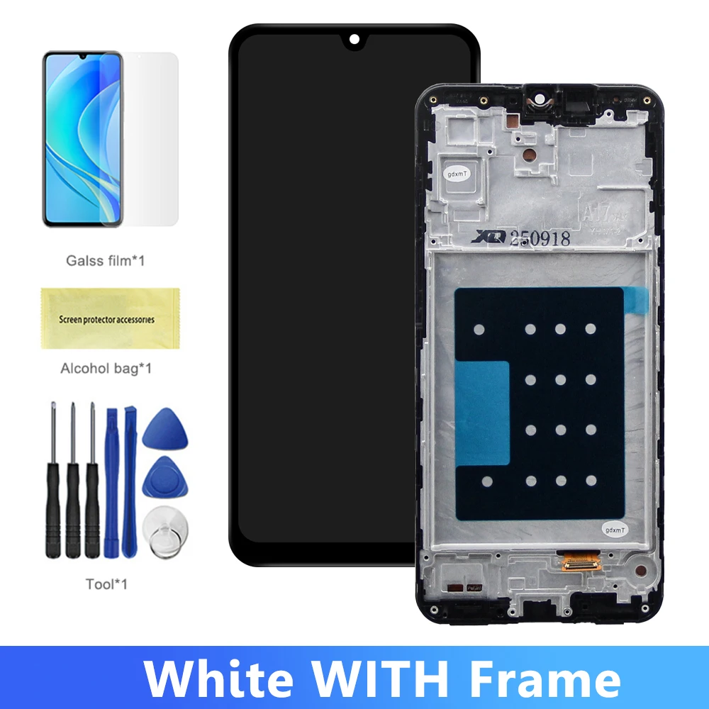 black with frame