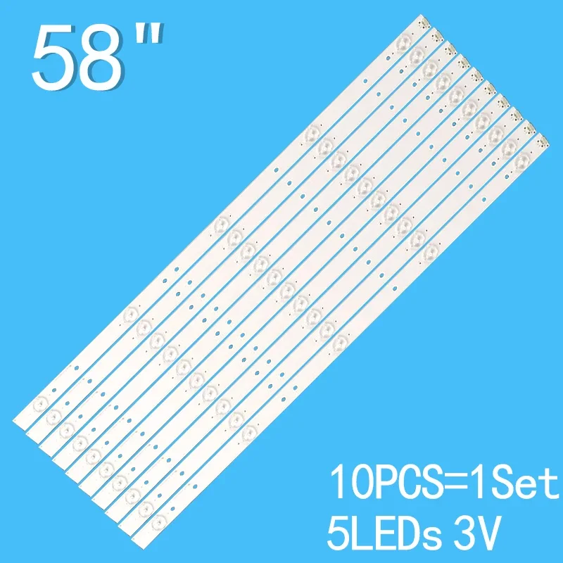 LED Backlight Strip For SVH580A01_5LED_REV06_20150410 LED58EC320A LCD-60UE20A LED58K3100A LEDN58K220P LED58K30OUD for ledn50d36p 50h5gb 50h5c 50h4c 50h4ca ltdn50d36tuk ltdn50k220wteu svh500a24 5led rev06 140303 hd500df b53 hd500df b54