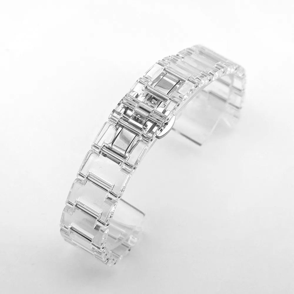 Sleek Transparent Acrylic Watch Case - 40mm