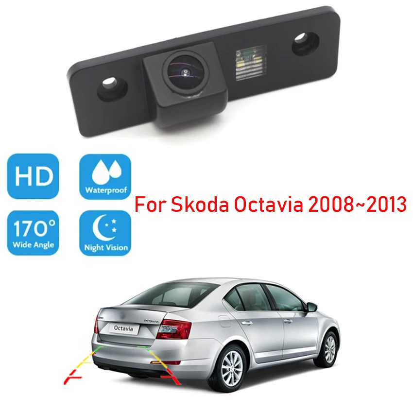 

Rear View Camera Car Reversing Camera with WaterProof IP68 + Wide Angle 170 Degree CCD For Skoda Octavia 2008~2011 2012 2013