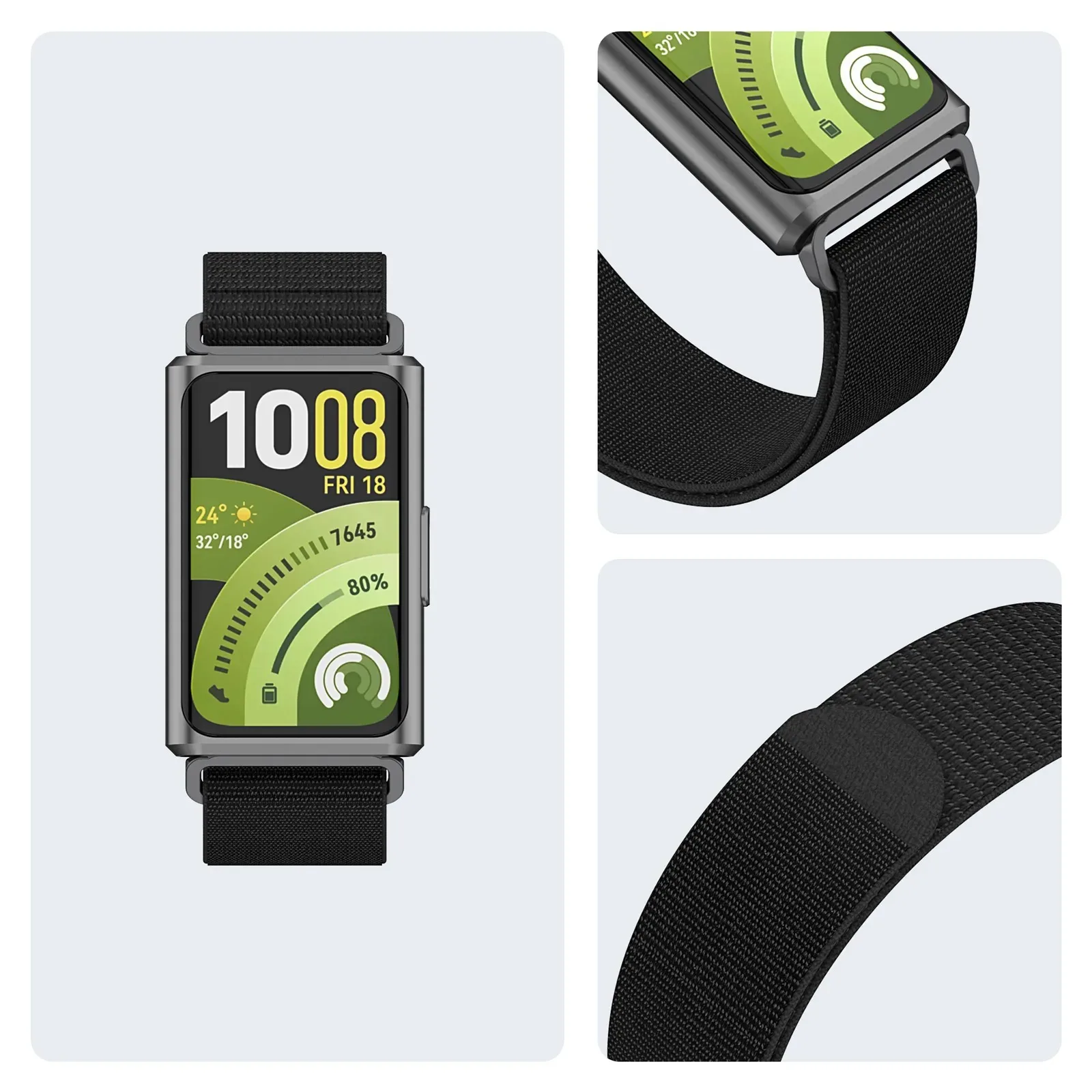 Nylon Loop Strap - Comfortable Wristband Bracelet for Smart Watch Accessories