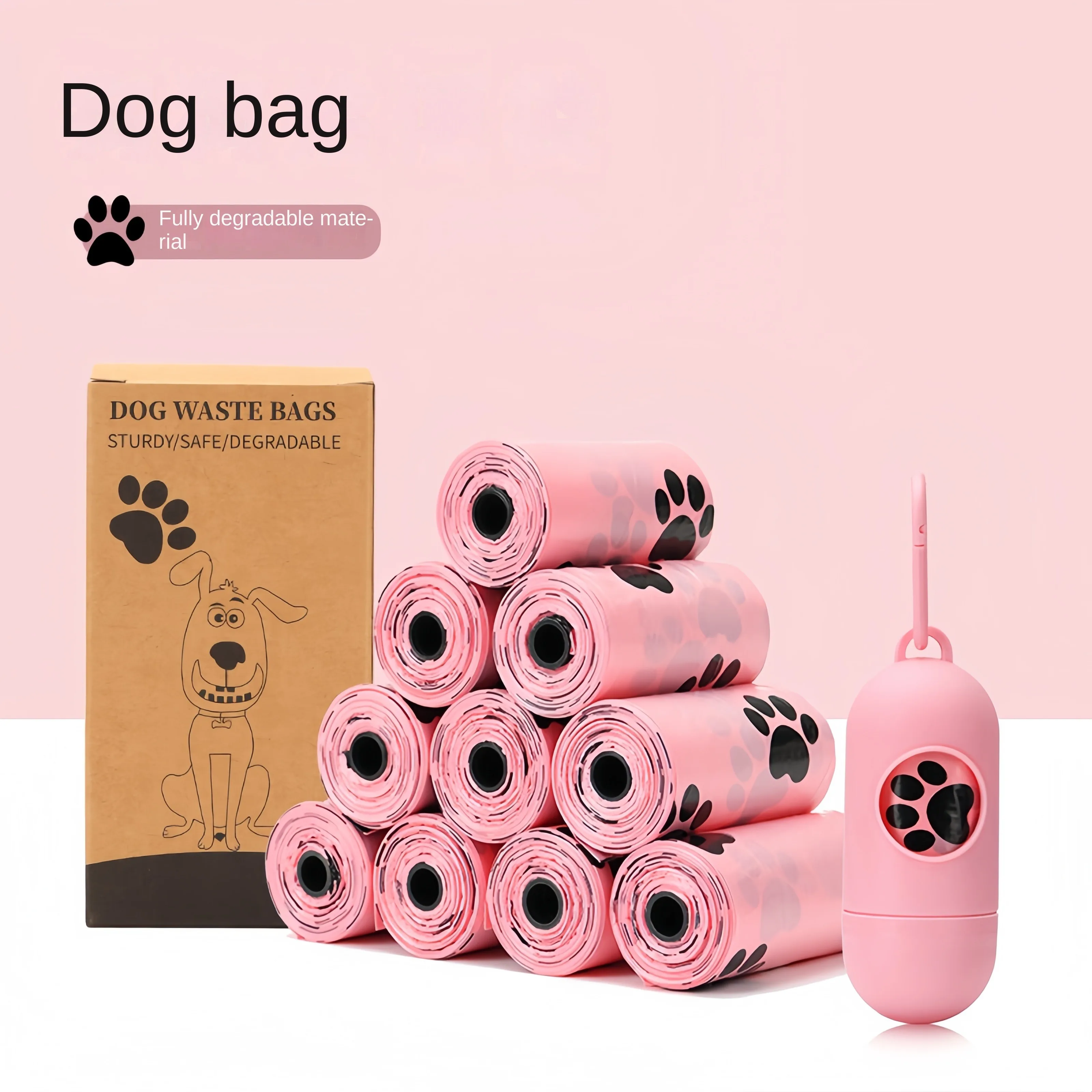 Dog Cat Poop Bag Environmental Protection Degradable Dog Cat Poop Bag Outdoor Cleaning Poop Bag Outdoor Clean  Pets Supplies