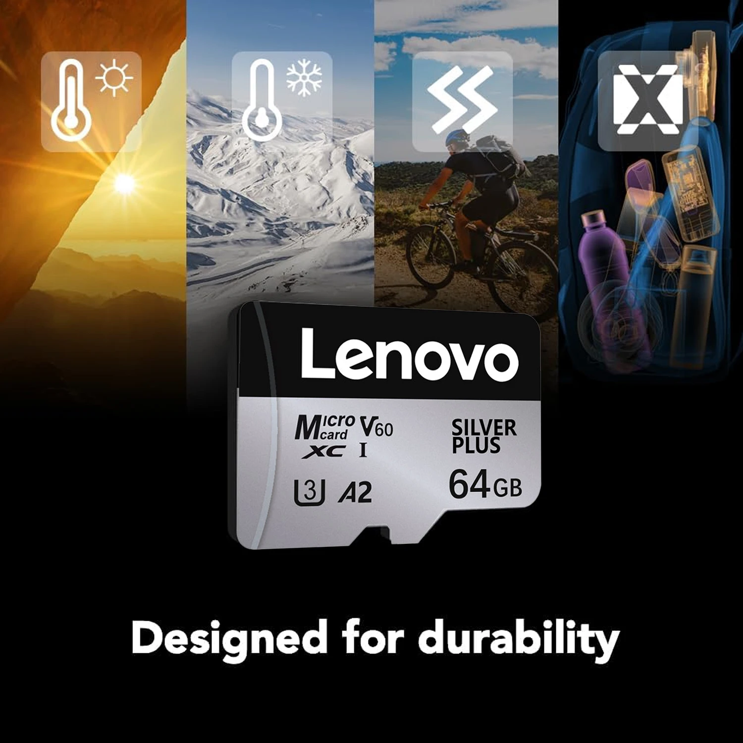 레노버 마이크로 SD 카드 1TB 고속 메모리 카드 128GB 256GB 512GB 4K V60 플래시 카드 64GB TF 카드 휴대폰 카메라 드론용