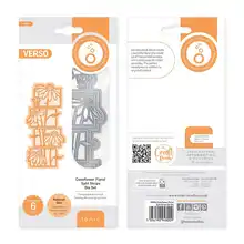 

2022 New Coneflower Floral Split Strips Cutting Dies Diy Craft Paper Greeting Card Scrapbooking Decoration Embossing Templates