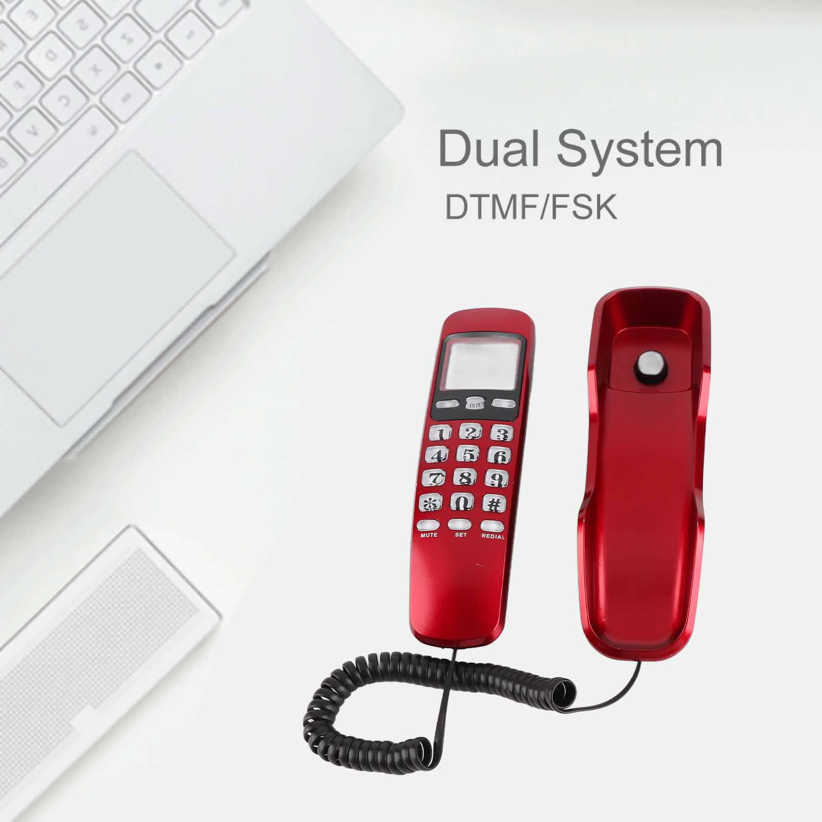 Compact LCD Display Landline Phone with Caller ID