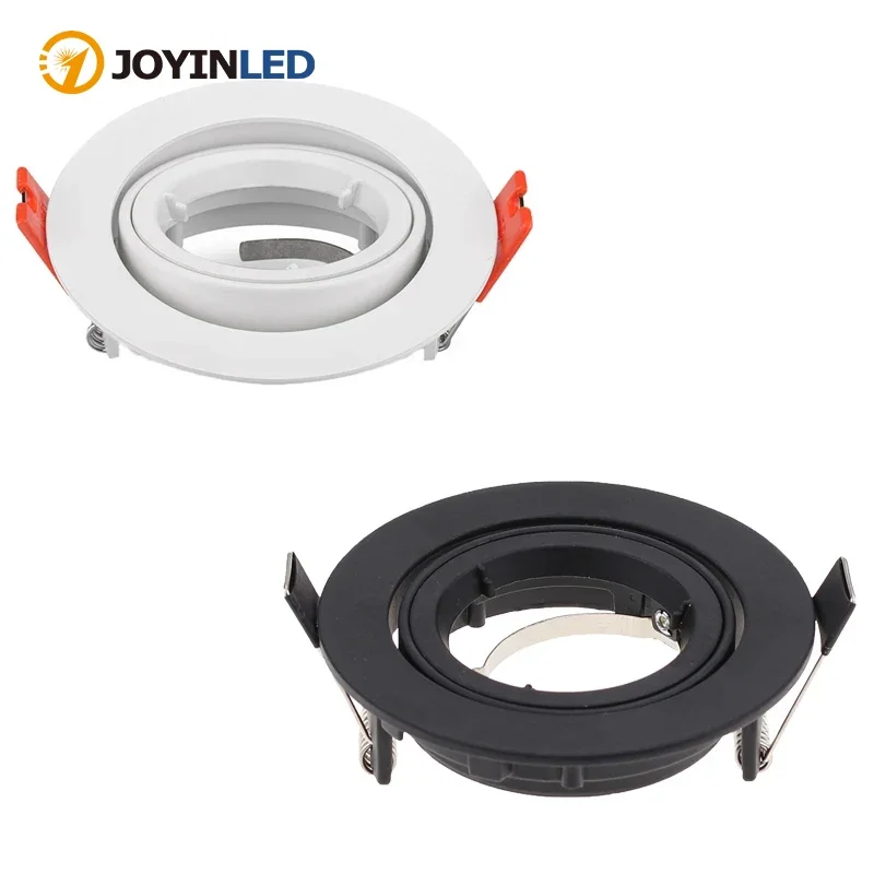 JOYINLED Paquete de 10 marcos de iluminación empotrables GU5.3 MR16 montaje negro soporte de luz de techo para sala de estar, 2.362 in (2.36 pulgadas) recortado (negro JOYINLED Paquete de 10 marcos de iluminación empotrables GU5.3 MR16 montaje negro soporte de luz de techo para sala de estar, 2.362 in (2.36 pulgadas) recortado (negro