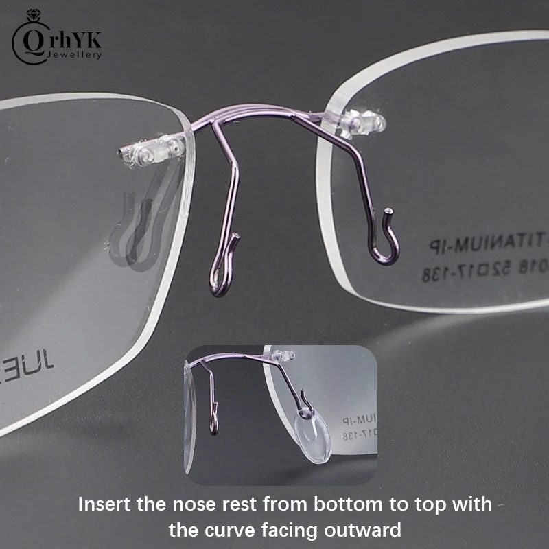 

25Pairs/Set Plug-in Eyeglasses Nose Pads Transparent PVC Anti Slip Nosepads Flat Oval Eyewear Bracket Eyeglass Accessory