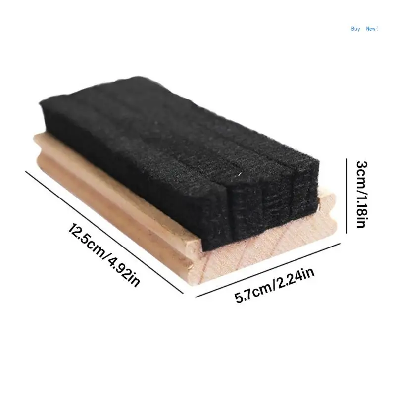3Pcs Wool Felt Chalkboard Eraser for Office School Classroom Blackboard Wood Chalks Eraser Blackboard