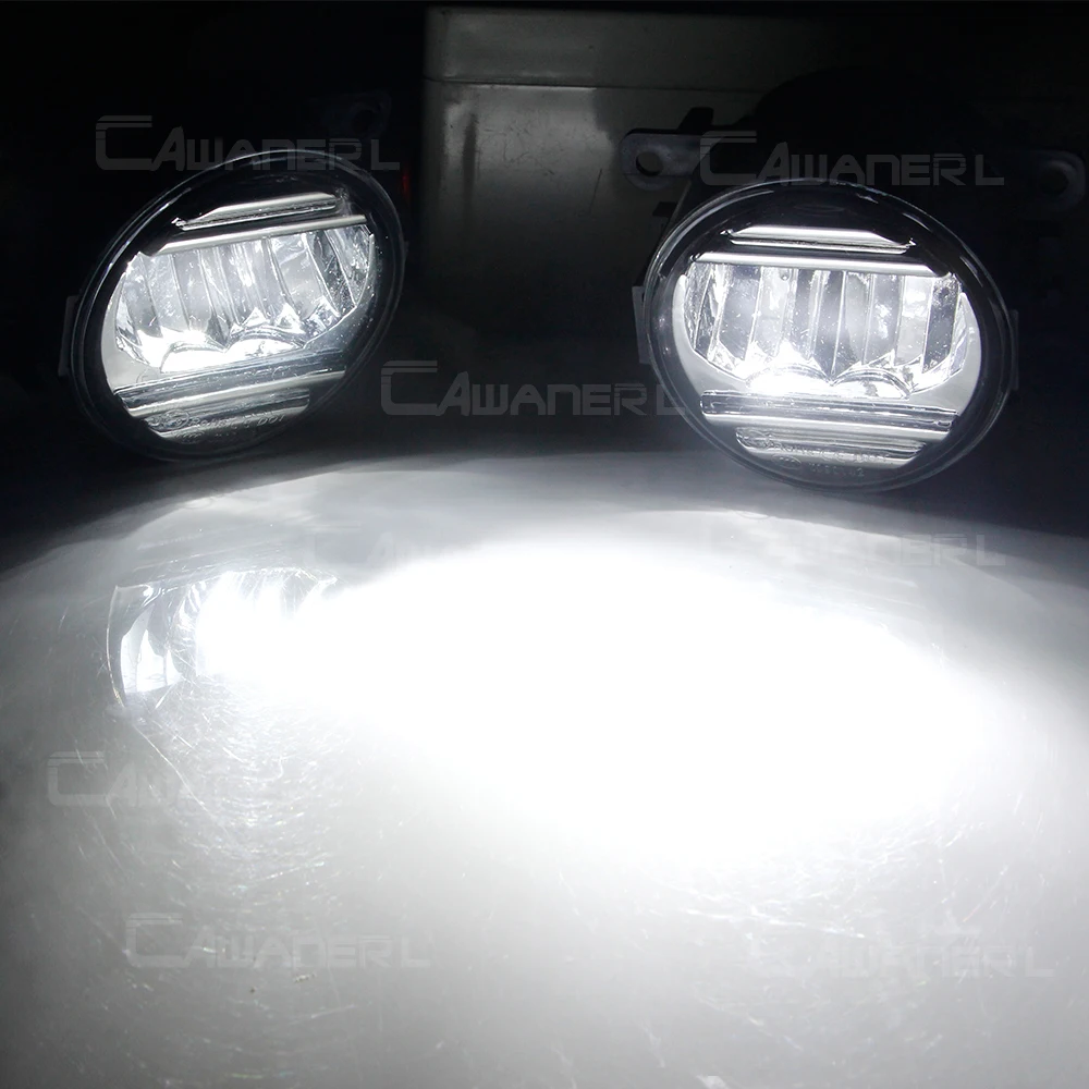 Фото Светодиодные противотуманные фары 2X30 Вт для Suzuki Jimny Grand Vitara Swift SX4 Alto Splash XL7 Ignis, противотуманные фары для переднего бампера автомобиля DRL 6000LM H11 12 В №5
