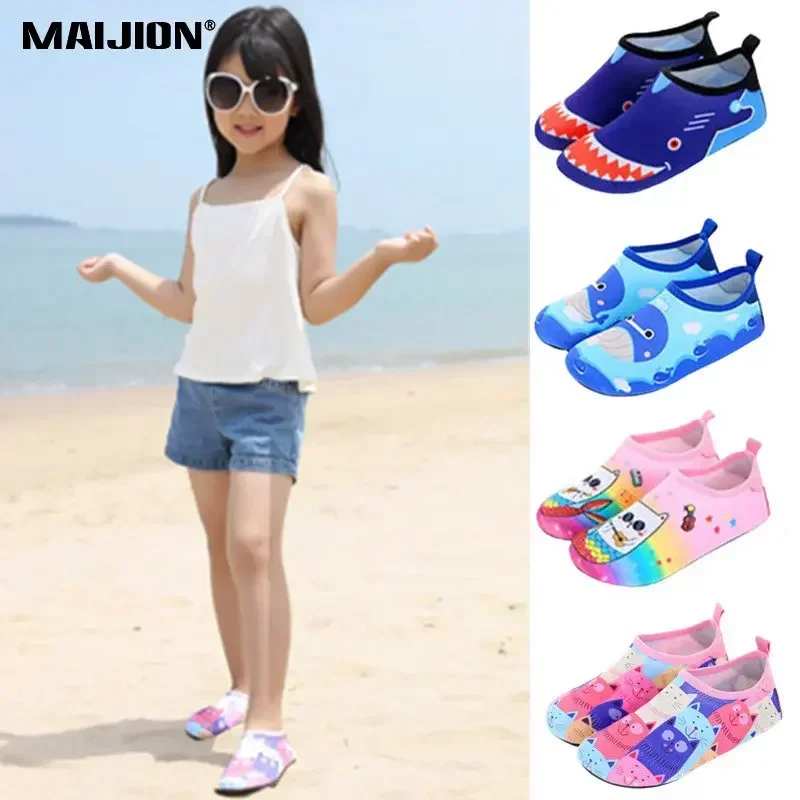 Children Quick Dry Non-Slip Barefoot Beach Seaside Water Shoes Outdoor Comfortable Aqua Shoe Boy Girl Soft Surfing Swimming Shoe