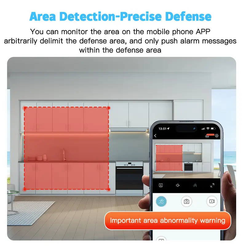 SZSINOCAM 3MP Mini Camera WiFi Wireless Monitoring Security Protection Remote Monitor Camcorders Video Surveillance Smart Home - Image 6
