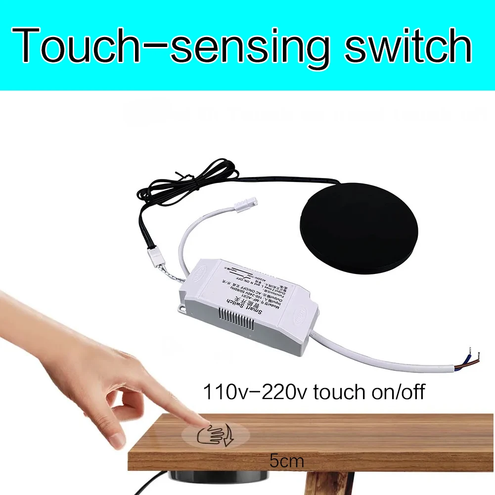 110-220V Wooden Touch Sensor Switch Penetrable Switch Sensor LED Control for 220V Smart Home LED Lighting
