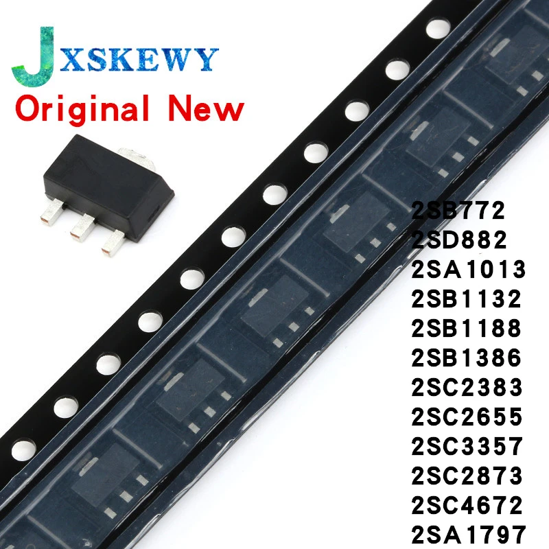 20PCS 2SB772 B772 SOT 89 2SD882 D882 2SA1013 2SB1132 2SB1188 2SB1386 ...