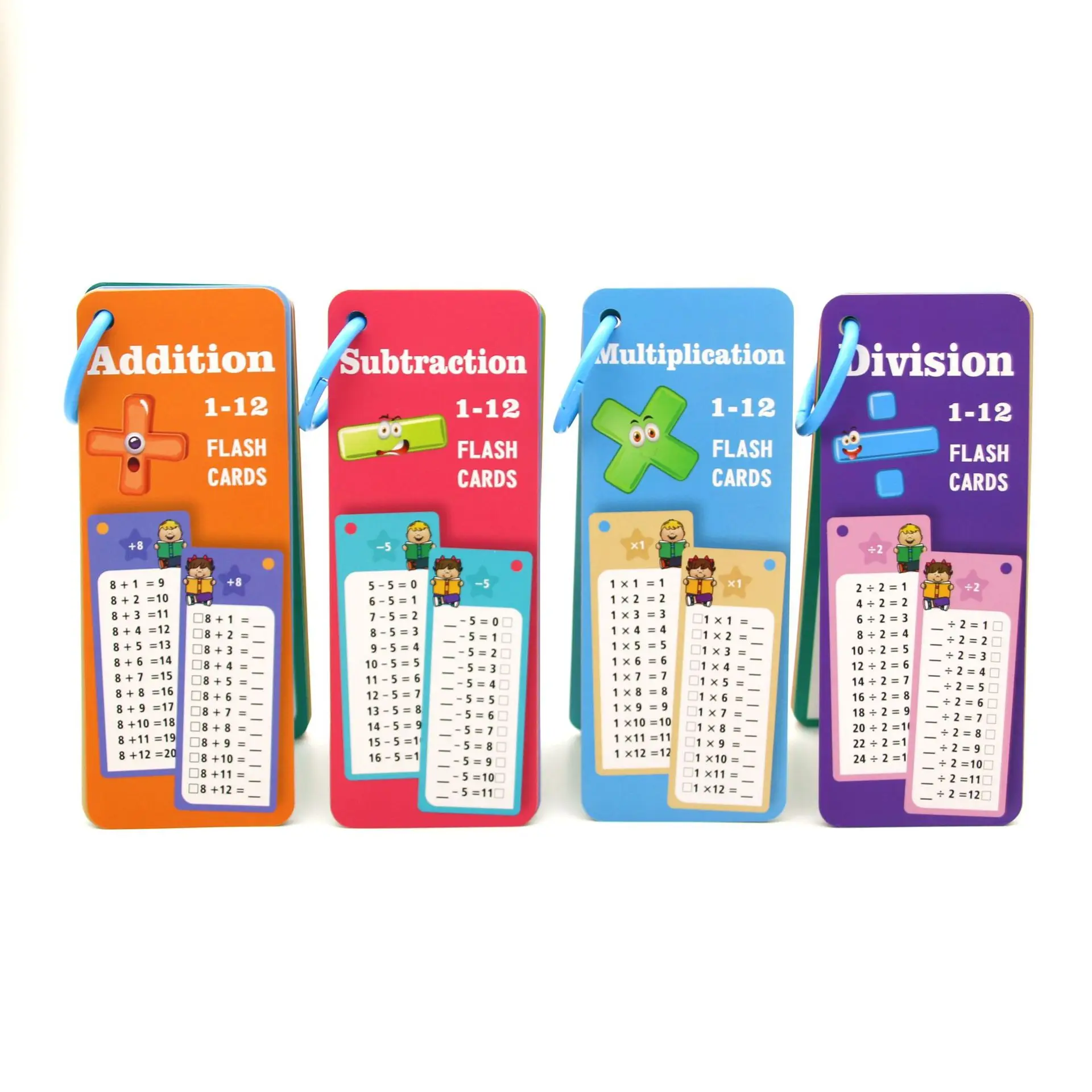 Maths Training Cards Addition Subtraction Multiplication and Division Educational Toys Student Arithmetic Erasable Pen
