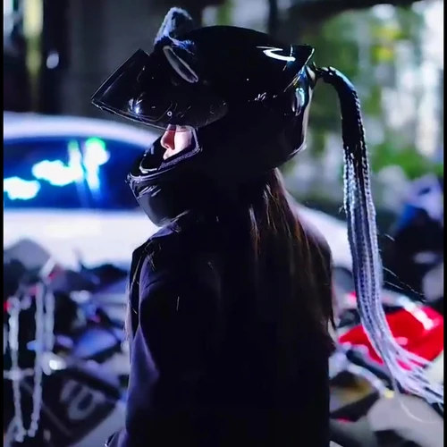 Cute Fox Cat Ears Helmet Decoration 