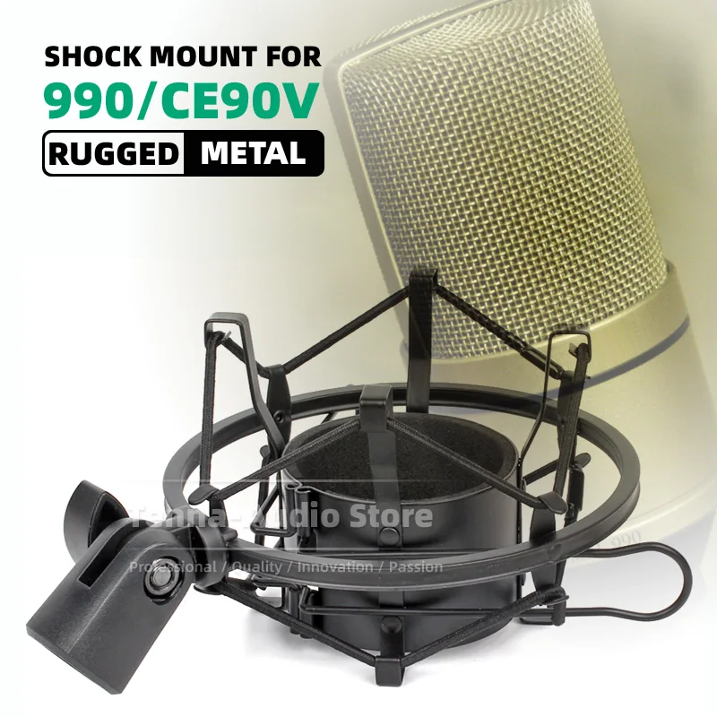 Shockproof Microfone Choque Mount Mic Suspensão Suporte Anti Vibração Stand Mic Choque Mxl 990 Ce90v ce 90 Ce90 v 90 v