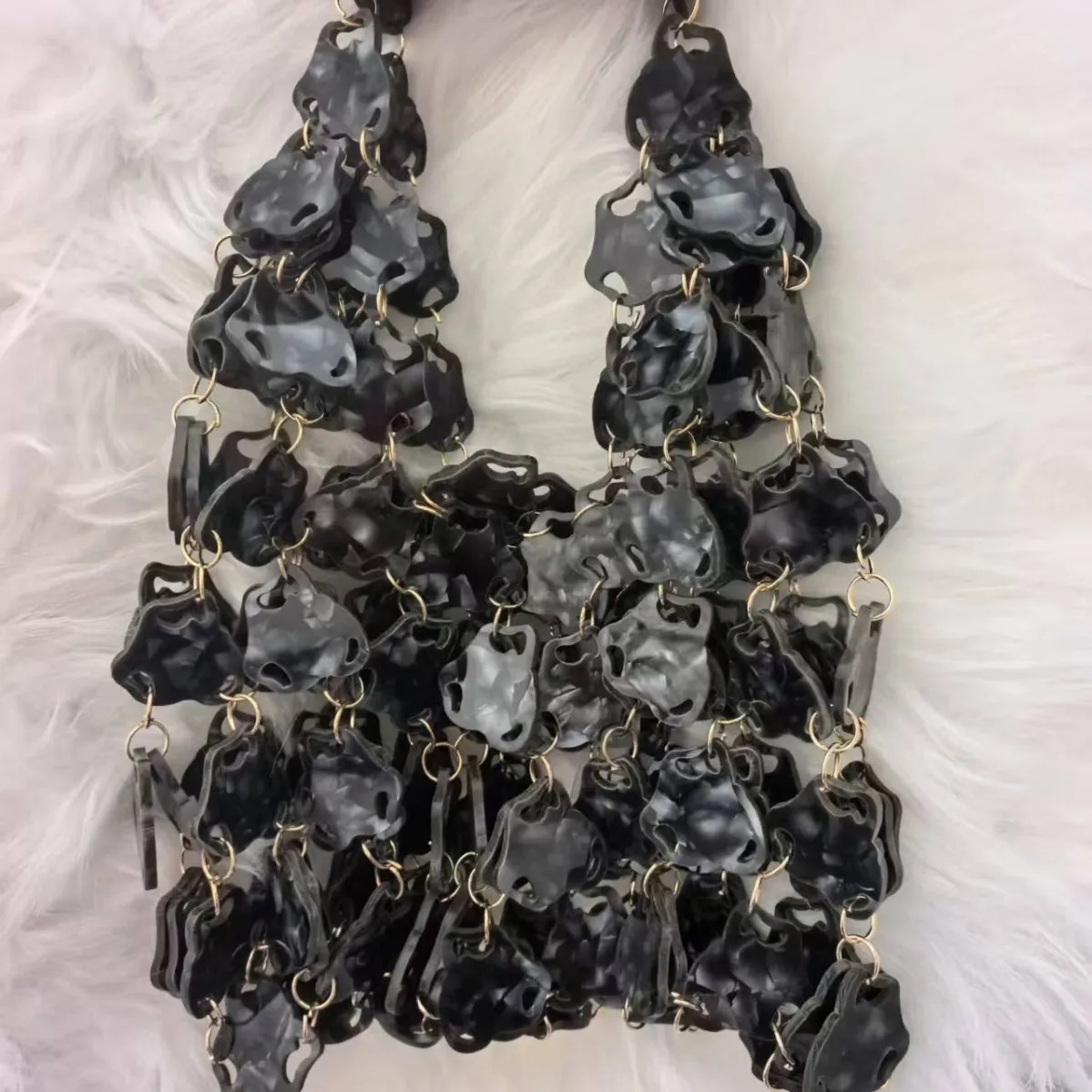 New Retro hand woven Hollow Design Handmade Beaded Phone Bag Luxury Women Shoudler Bag Lady Crossbody Bags