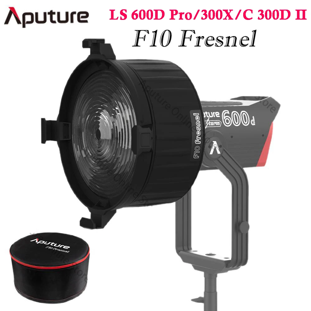 

Aputure F10 Fresnel Lens Focusing 15°-45° Bowens Mount Photography Spotlight Light For Youtube Live Studio LS 600D Pro C300D II