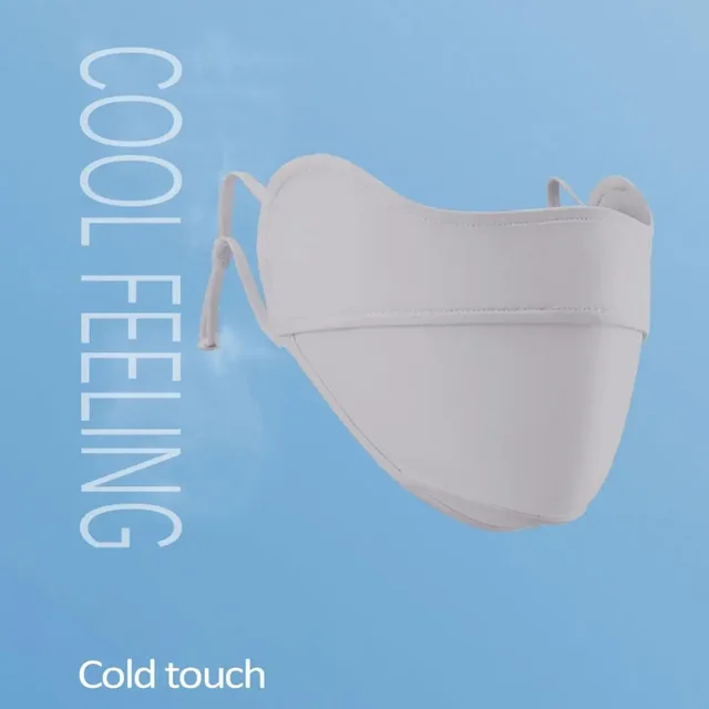 자외선 차단, 항균성, 통기성, 얼굴 모양 수정, 냉각을 갖춘 다목적 아이스 실크 페이스 마스크