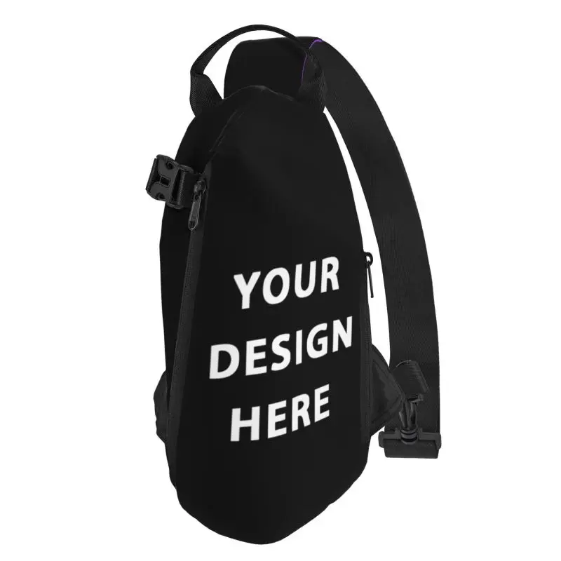 Your Design Here Sling Chest Bag Custom Customize Logo Letter Print Shoulder Crossbody Backpack for Men Cycling Camping Daypack