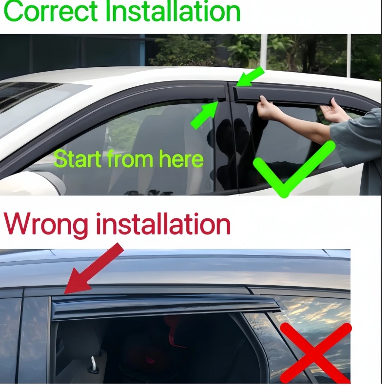 Car Accessories Window Visors Rain Sun Guard Vent Wind Deflector Weathershield Moulding Trim For Skoda Rapid Sedan