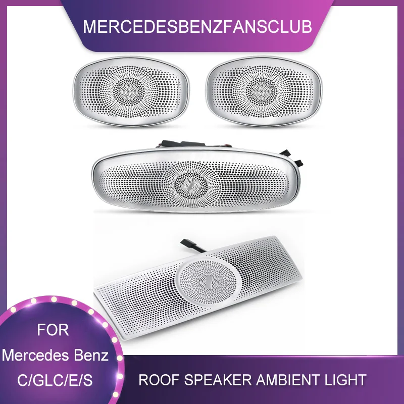 7/64colors Car Ceiling Led Ambient Light Speaker For Mercedes Benz C/e