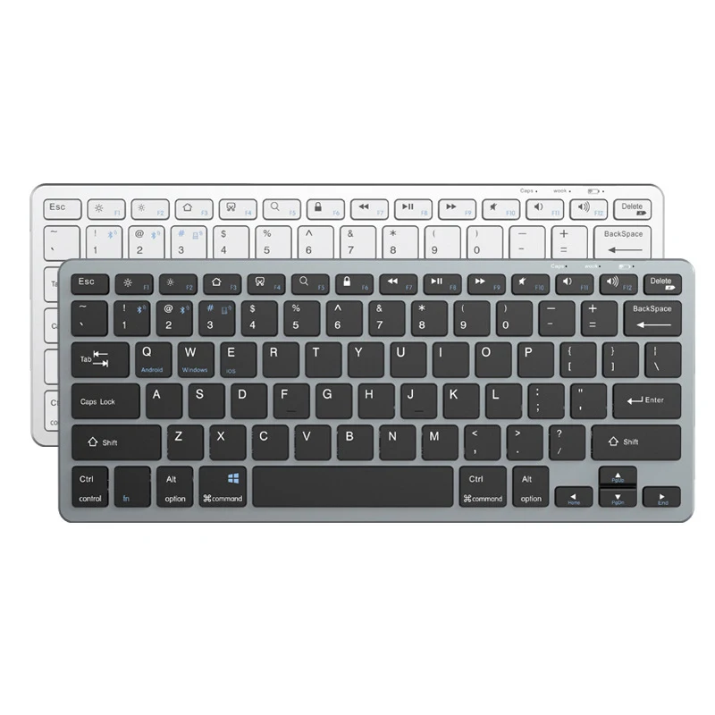 Seenda-mini Teclado e Mouse Multimídia sem Fio Bluetooth 5.0 e 2.4g Mouse Ergonômico para Desktop pc e Laptop - Imagem 3