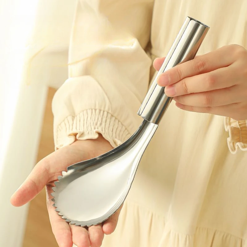 Thickened Stainless Steel Ice Scoop, Manual Smoothie Scoop, Kitchen Tool, Milk Tea Shop