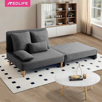 Redlife sedia da letto convertibile divano letto pieghevole divano letto per soggiorno letto per ospiti da 1 a 2 posti con 2 cuscini per piccoli spazi 1