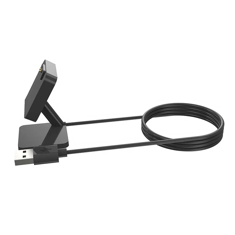 데스크탑 스탠드 도크 충전기 전원 어댑터 Amazfit T-rex 3/Trex3 Pro/Balance 2/1 헬리오 스트랩 시계용 USB 충전 케이블 홀더