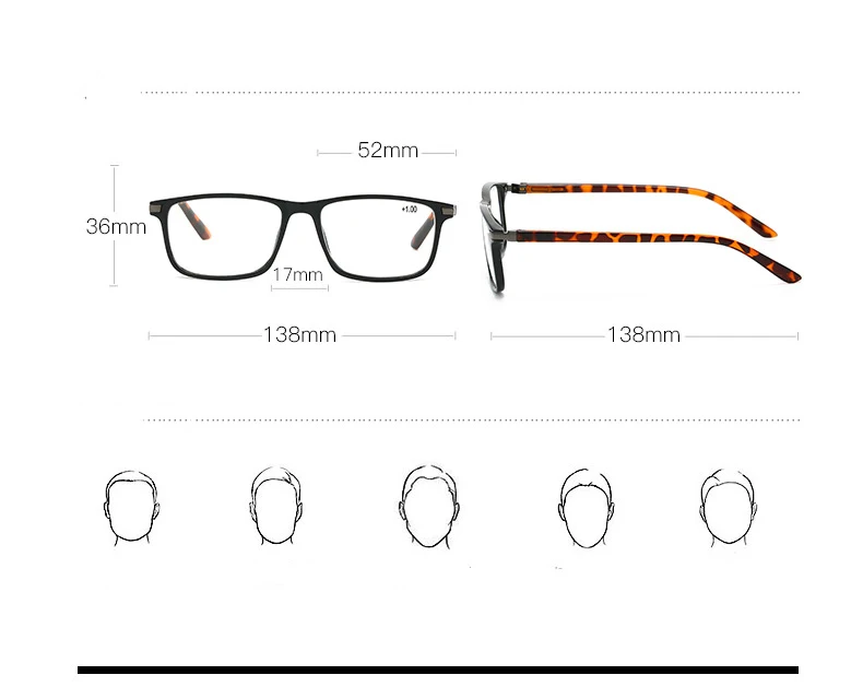 Kocolior Women's Full Rim Square Reading Glasses 2